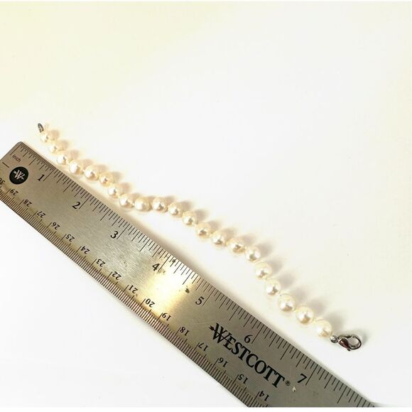 Authentic pearl beaded knotted bracelet - Picture 6 of 8